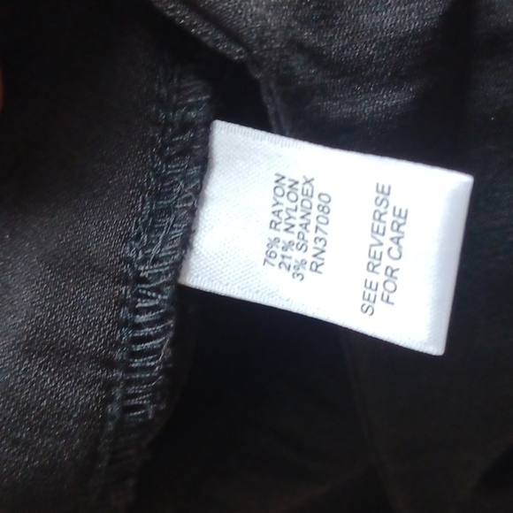 Est.1946 Women's Black Contemporary Slim Dress Trouser pull on Pant Size 12 - Picture 6 of 7